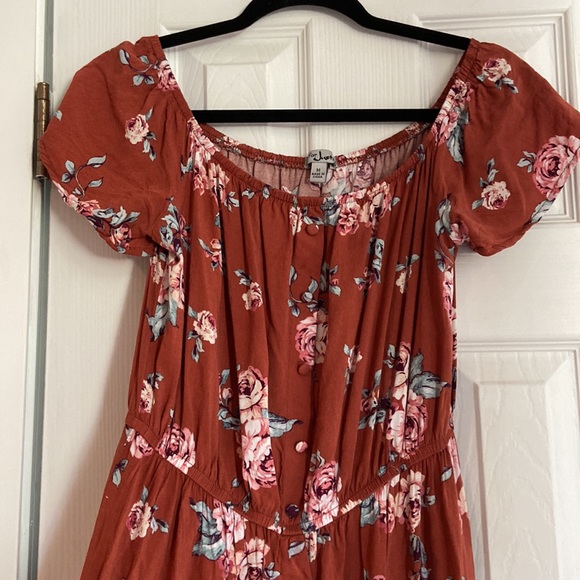 J for Justify high low off shoulder high low maxi dress - Picture 2 of 5